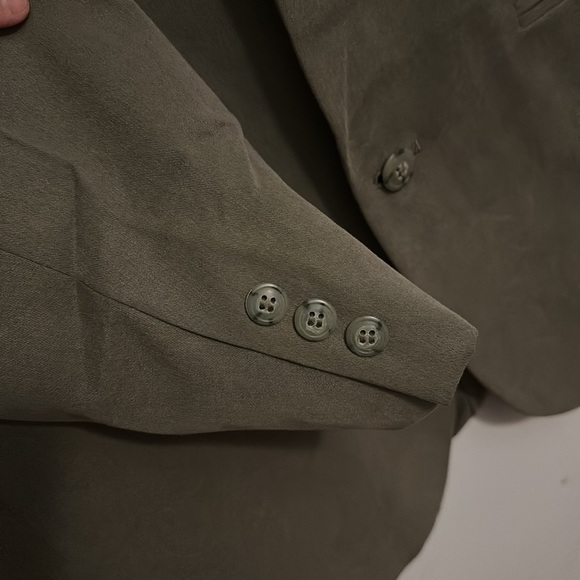 Vintage Jeffrey Banks Olive Green Suit Jacket - Picture 4 of 8